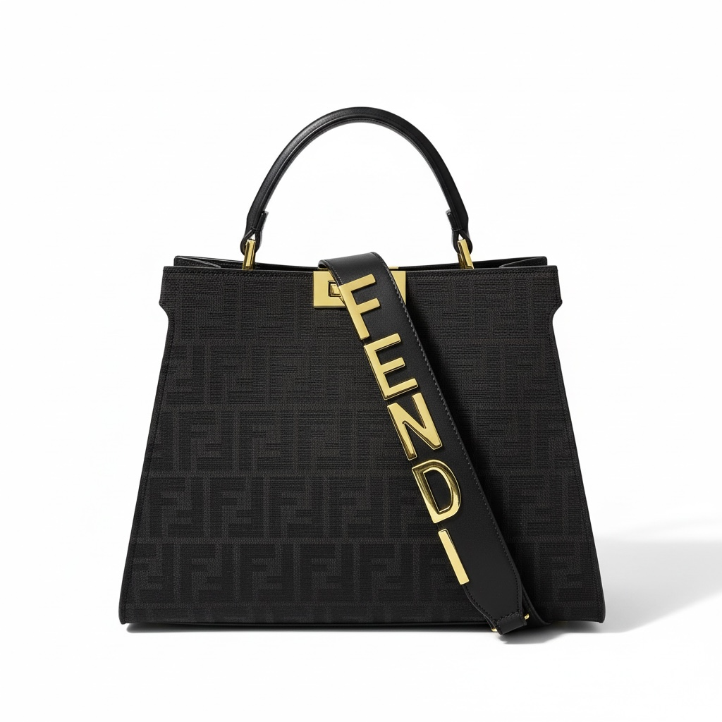 Fendi Black FF Monogram Handbag 🖤✨ | Luxury Designer Statement