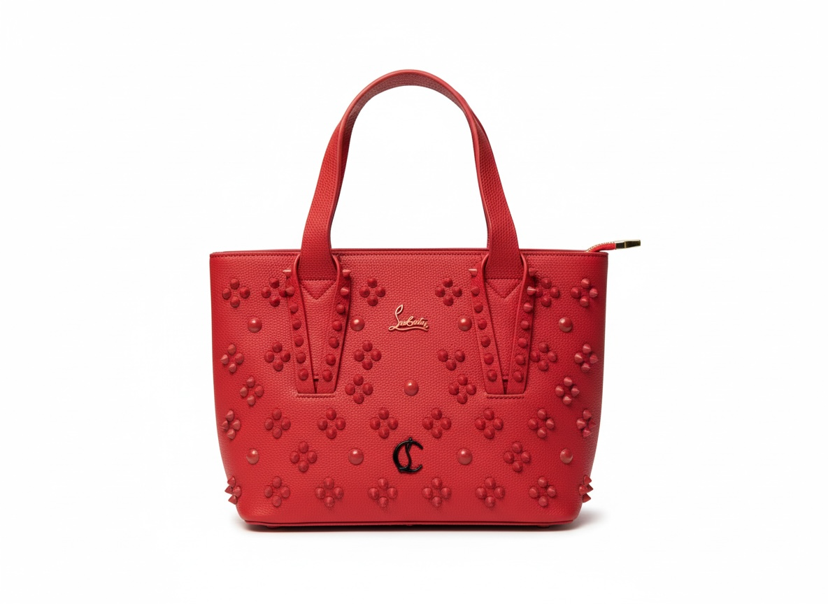 Christian Louboutin Red Studded Tote ❤️🔥 | Bold Everyday Luxury