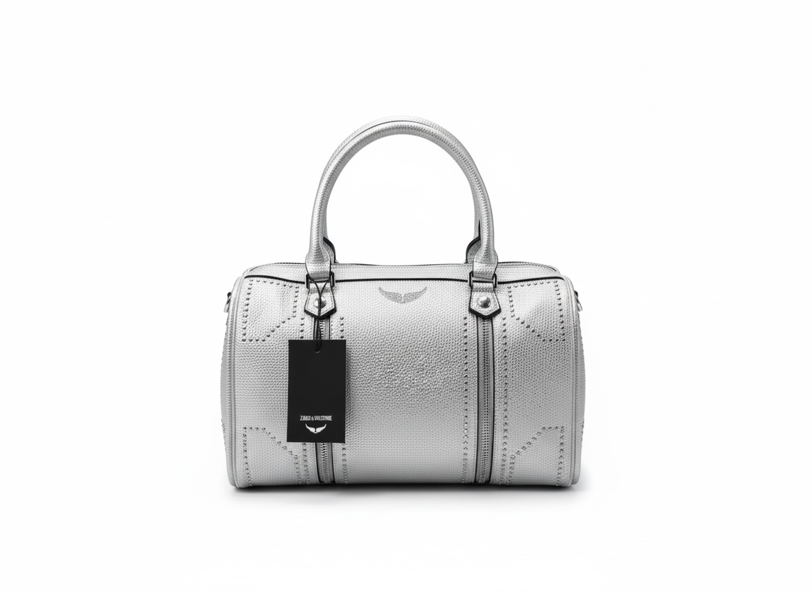 ZADIG & VOLTAIRE Voltaire Metallic Bag ✨🩶 | Luxe Statement Piece