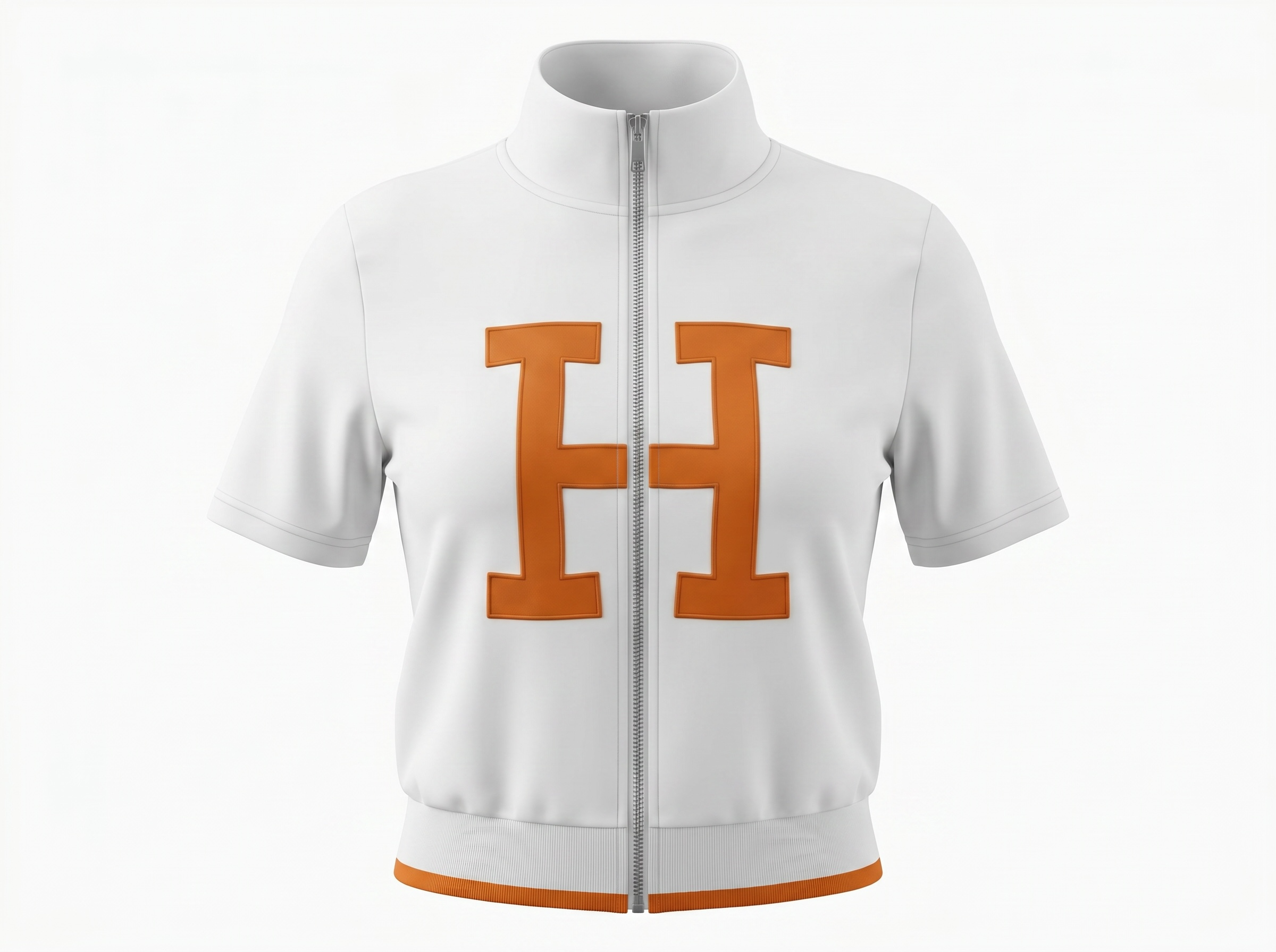 Hermès White & Orange Logo Tracksuit Set 🤍🧡
