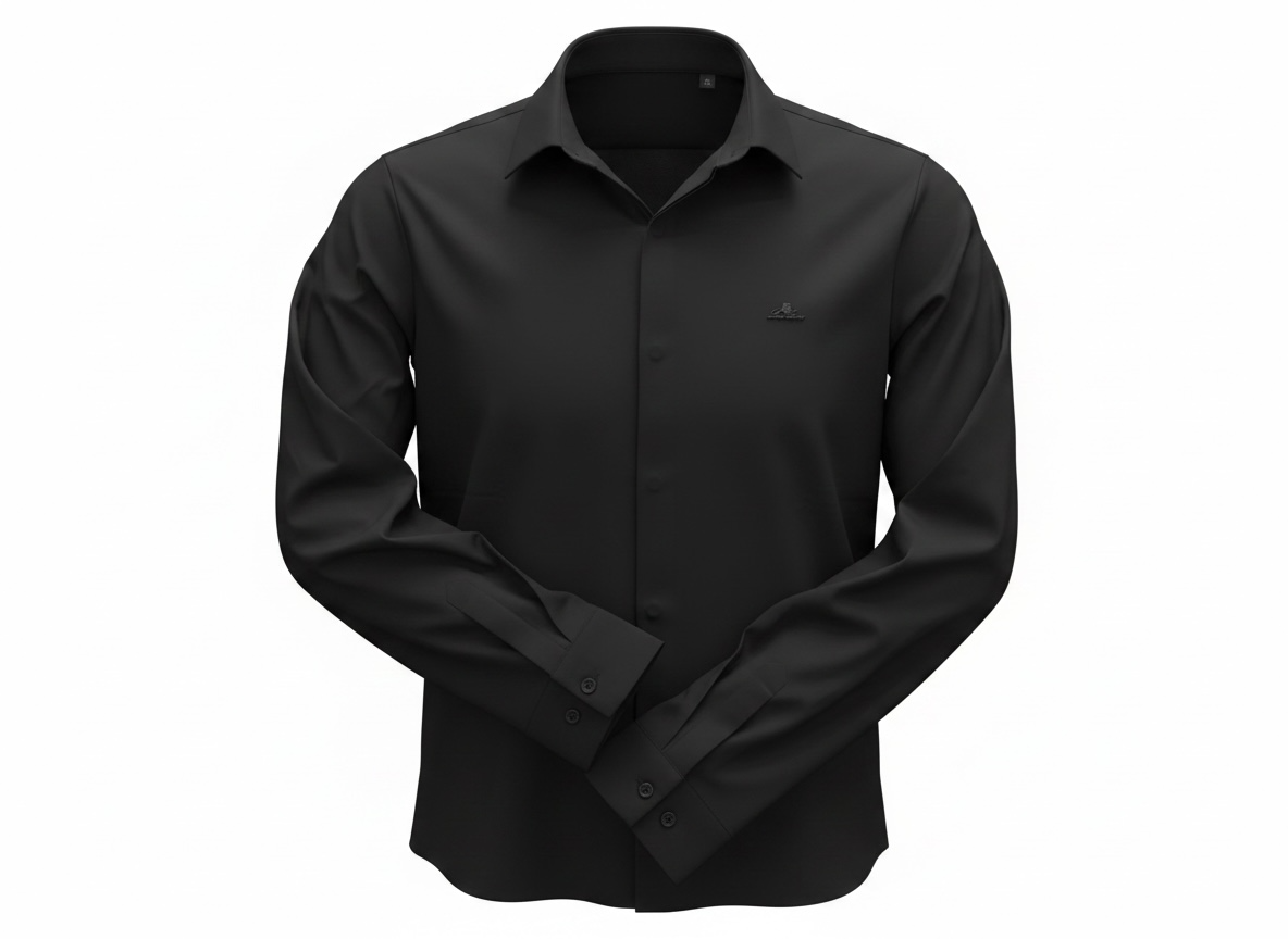 Loro Piana Black Long Sleeve Shirt ๐คโจ Minimal Luxury Fit