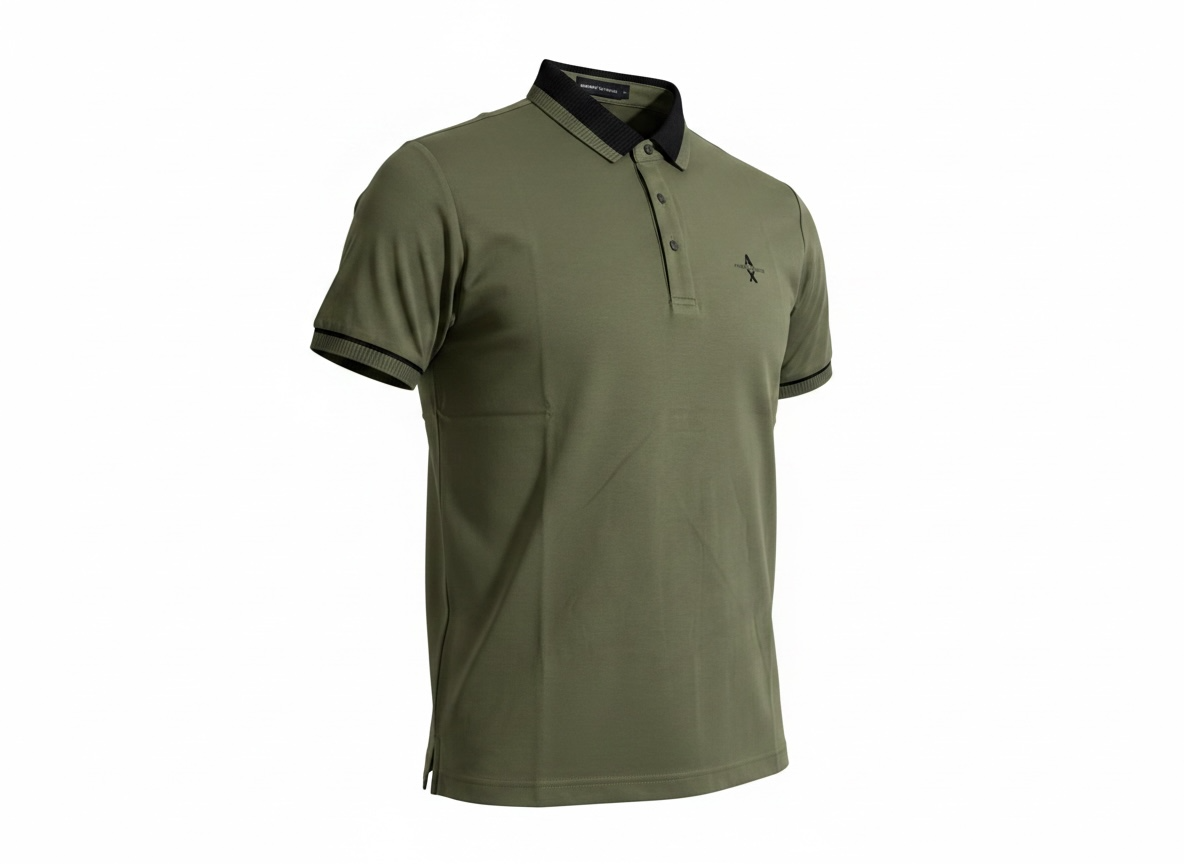 Armani Exchange Olive Polo Shirt ๐๐ค Smart Casual Essential