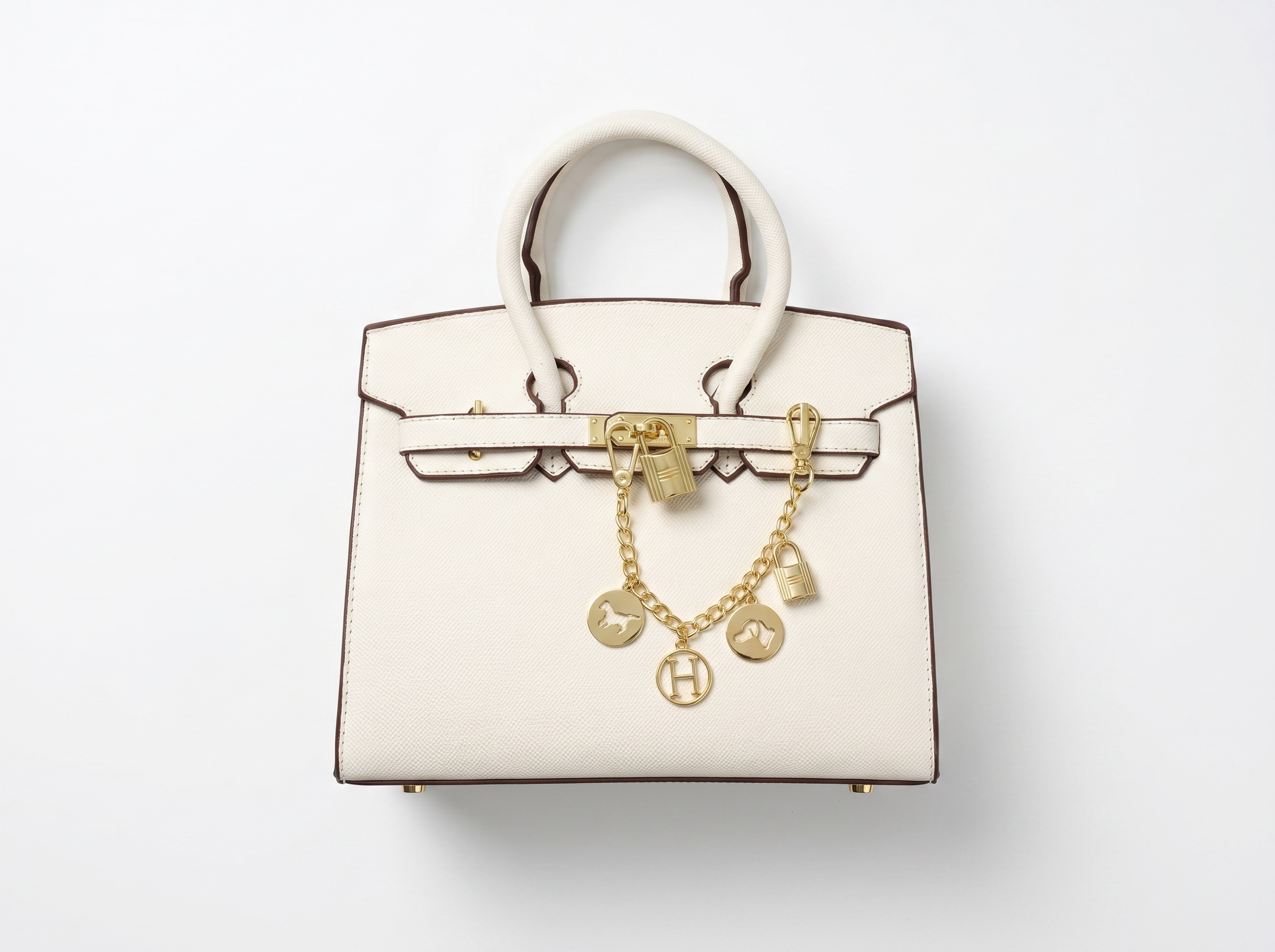 🤍 Hermès Birkin 25 Ivory White Leather Handbag