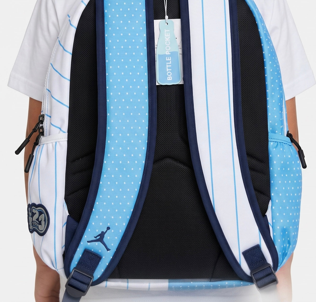 Jordan Varsity Sport Backpack 🎒💙 Blue Stripe Edition