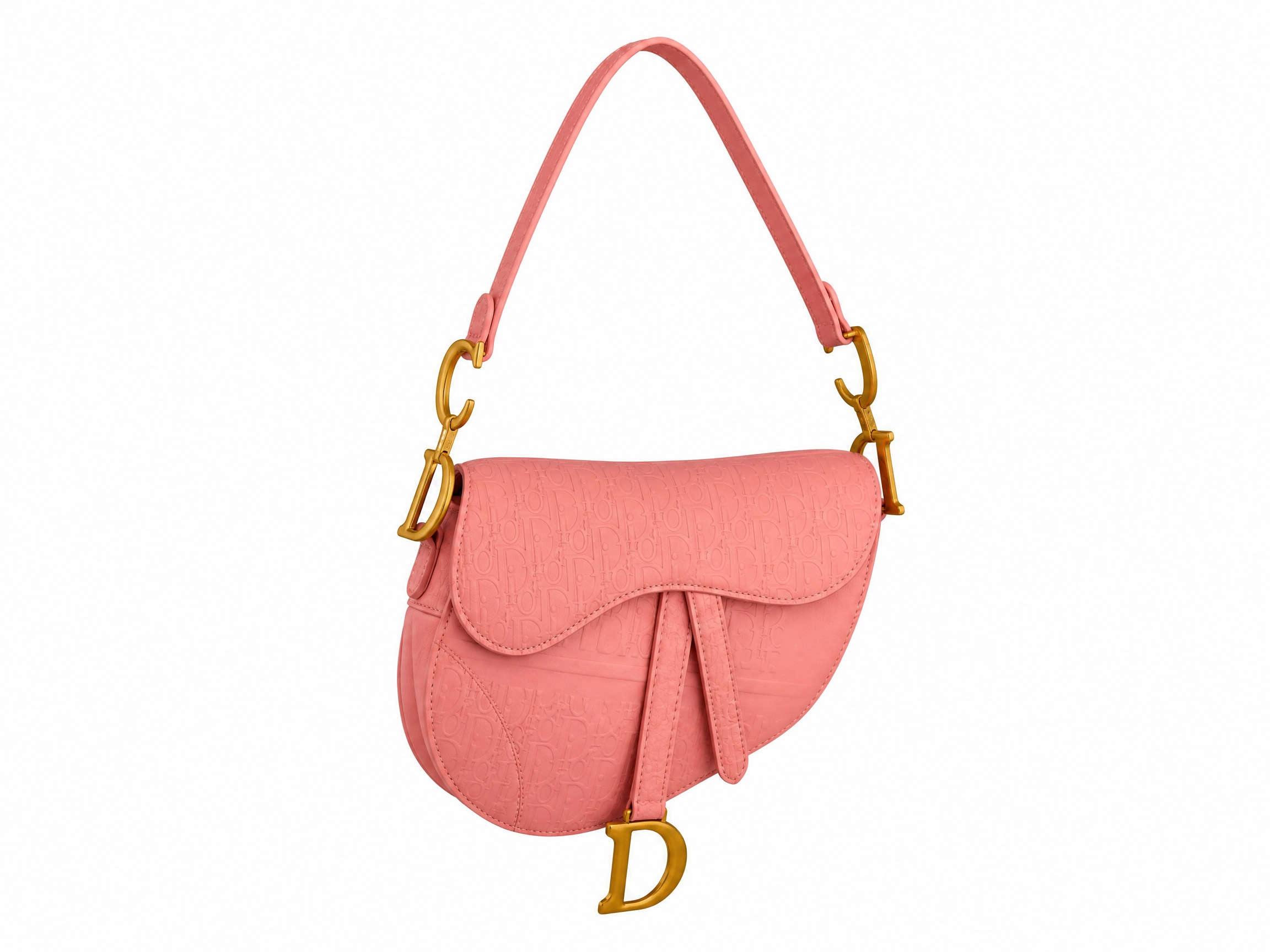 Dior Oblique Saddle Shoulder Bag – Blush Pink 🌸✨