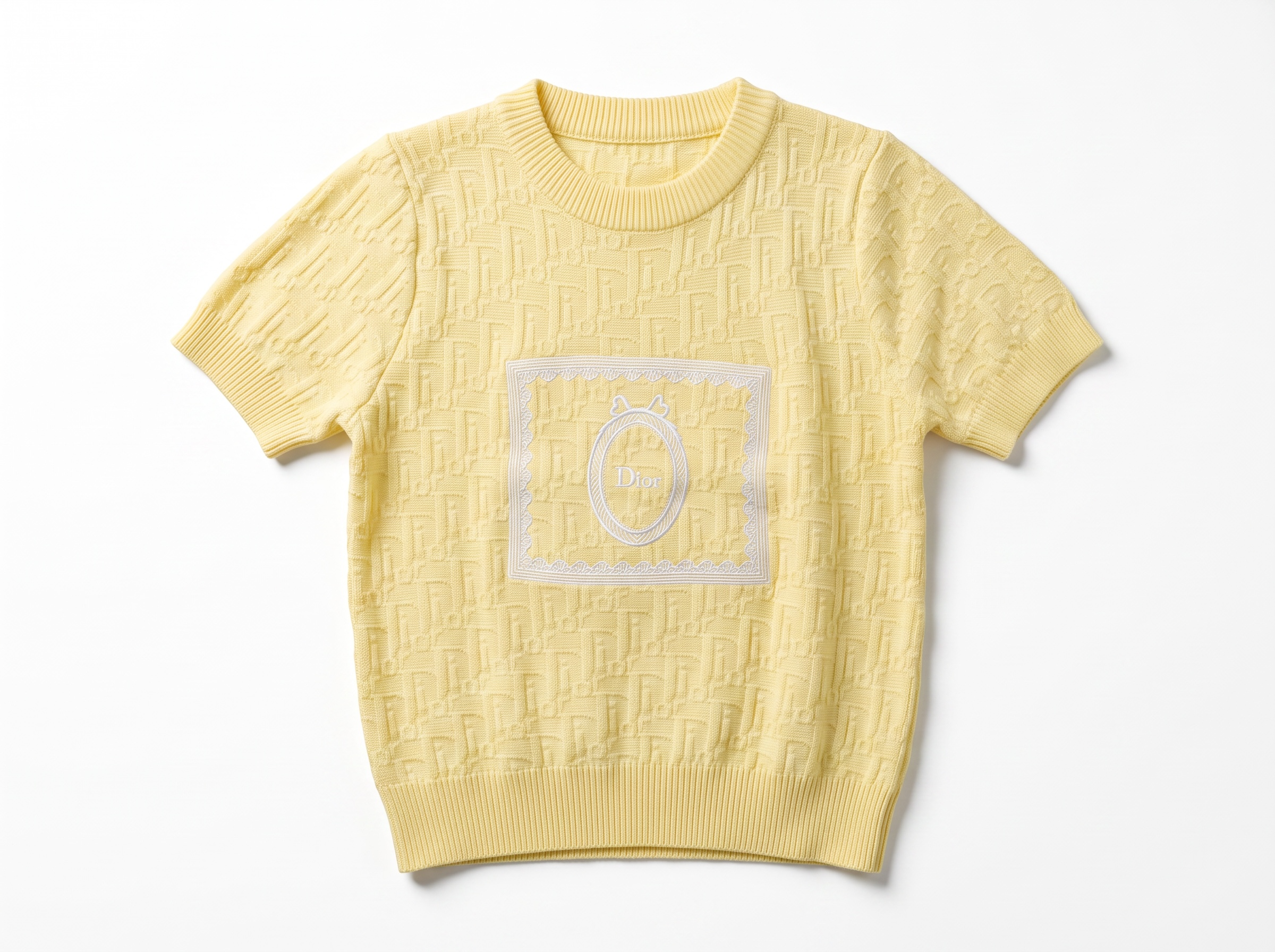 🤍 Dior Oblique Medallion Knit Top | One Size