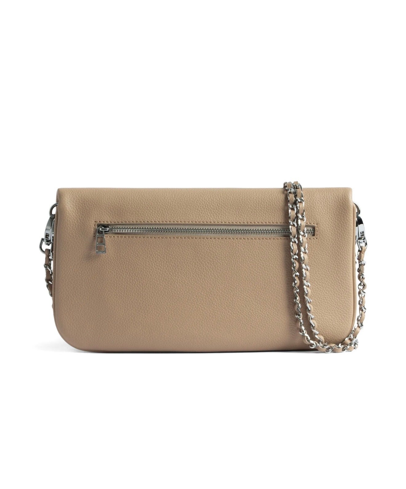 Zadig & Voltaire Beige Leather Clutch 🤍✨ | Minimal Chic Essential