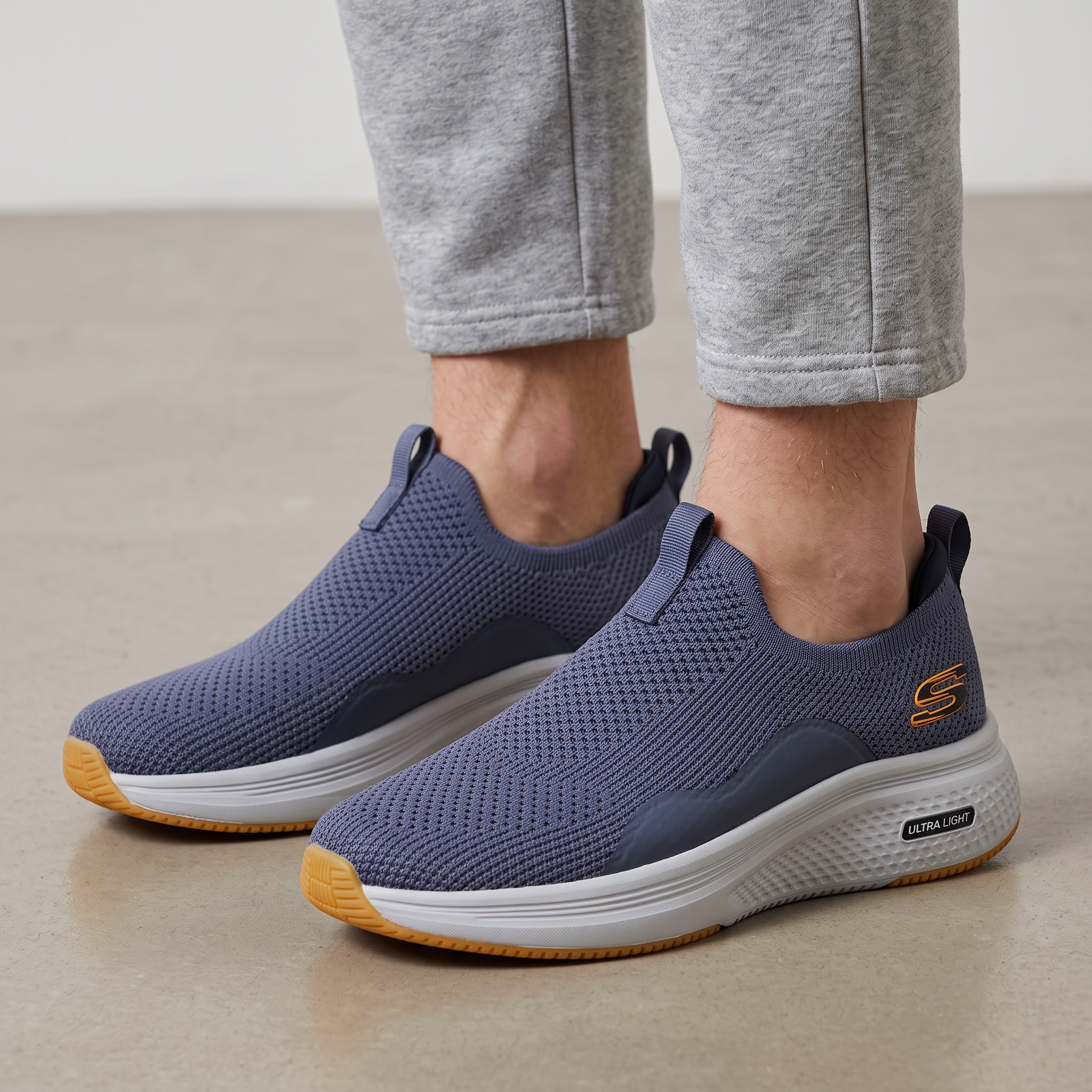 👟 Skechers Ultra Light Slip-On Sneakers – Slate Blue