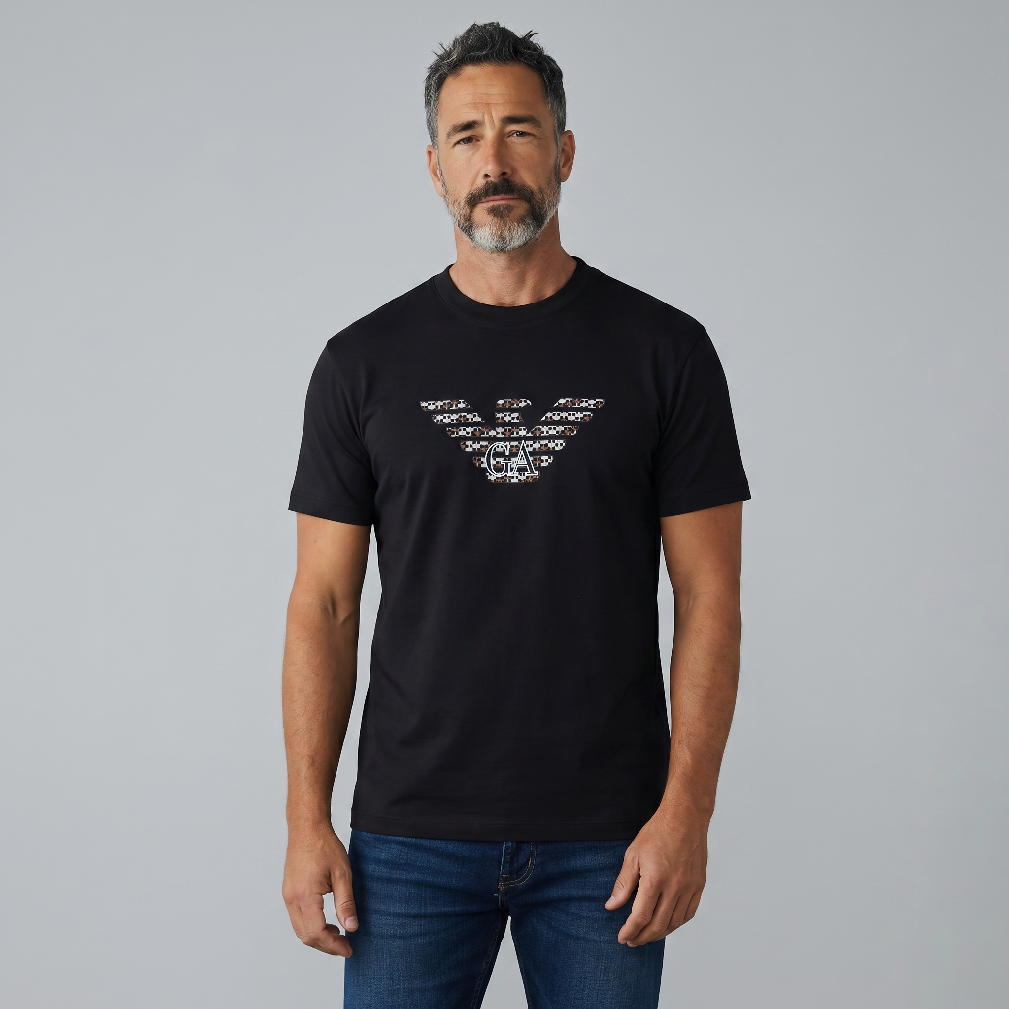 Emporio Armani Black Eagle Logo T-Shirt – Signature Minimal Luxury 🖤🦅