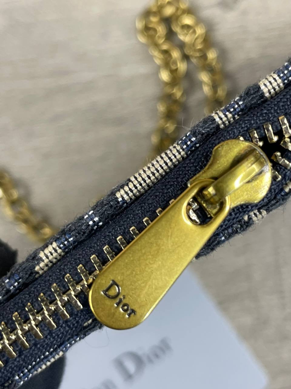 Dior Saddle Chain Wallet & Pouch