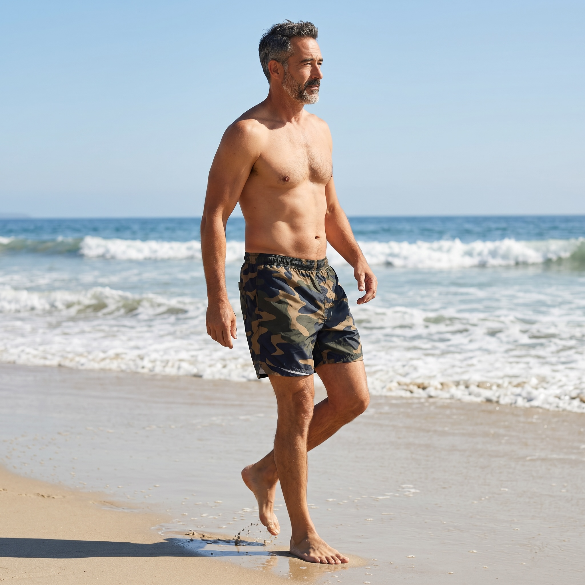 Camo Utility Swim Shorts 🪖🌊