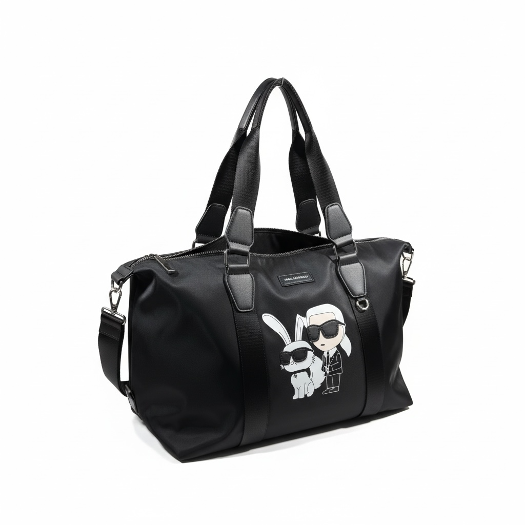 KARL LAGERFELD Icon Travel Bag 🖤🐰 | Limited Edition Duo Print