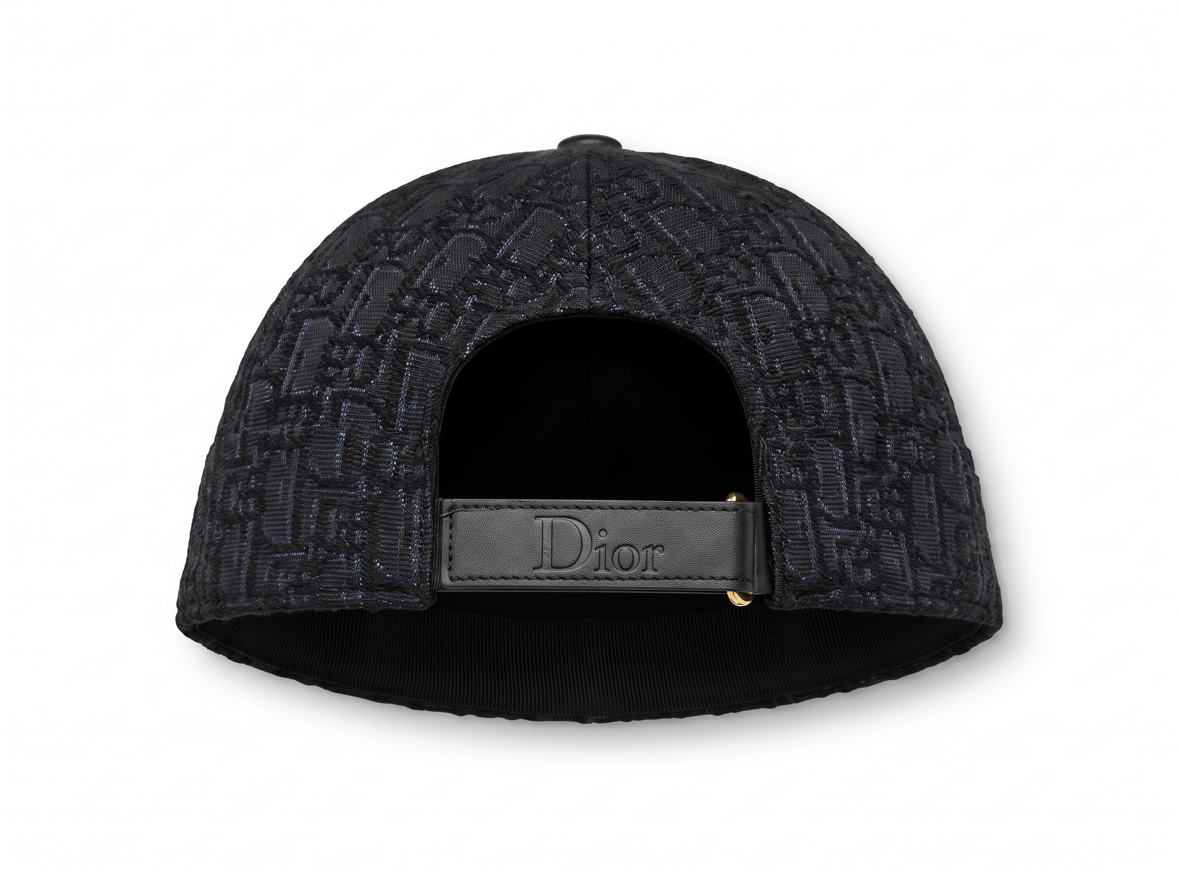 🧢✨ Christian Dior Oblique Black Docker Cap