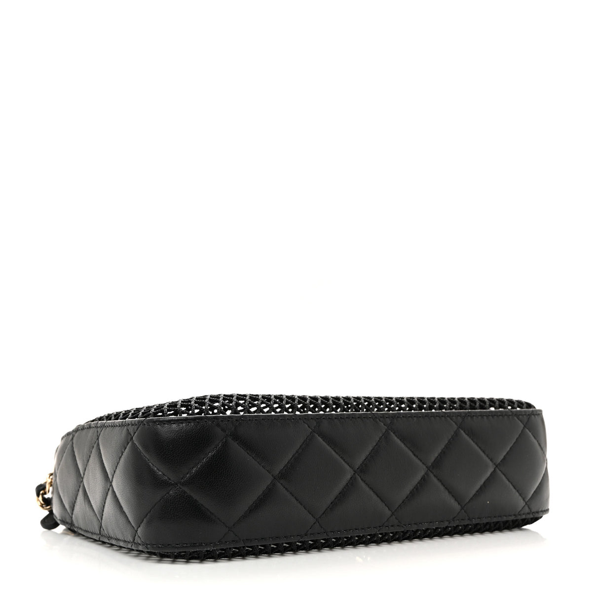 CHANEL Mesh Charm Shoulder Bag – Black Edition 🖤✨