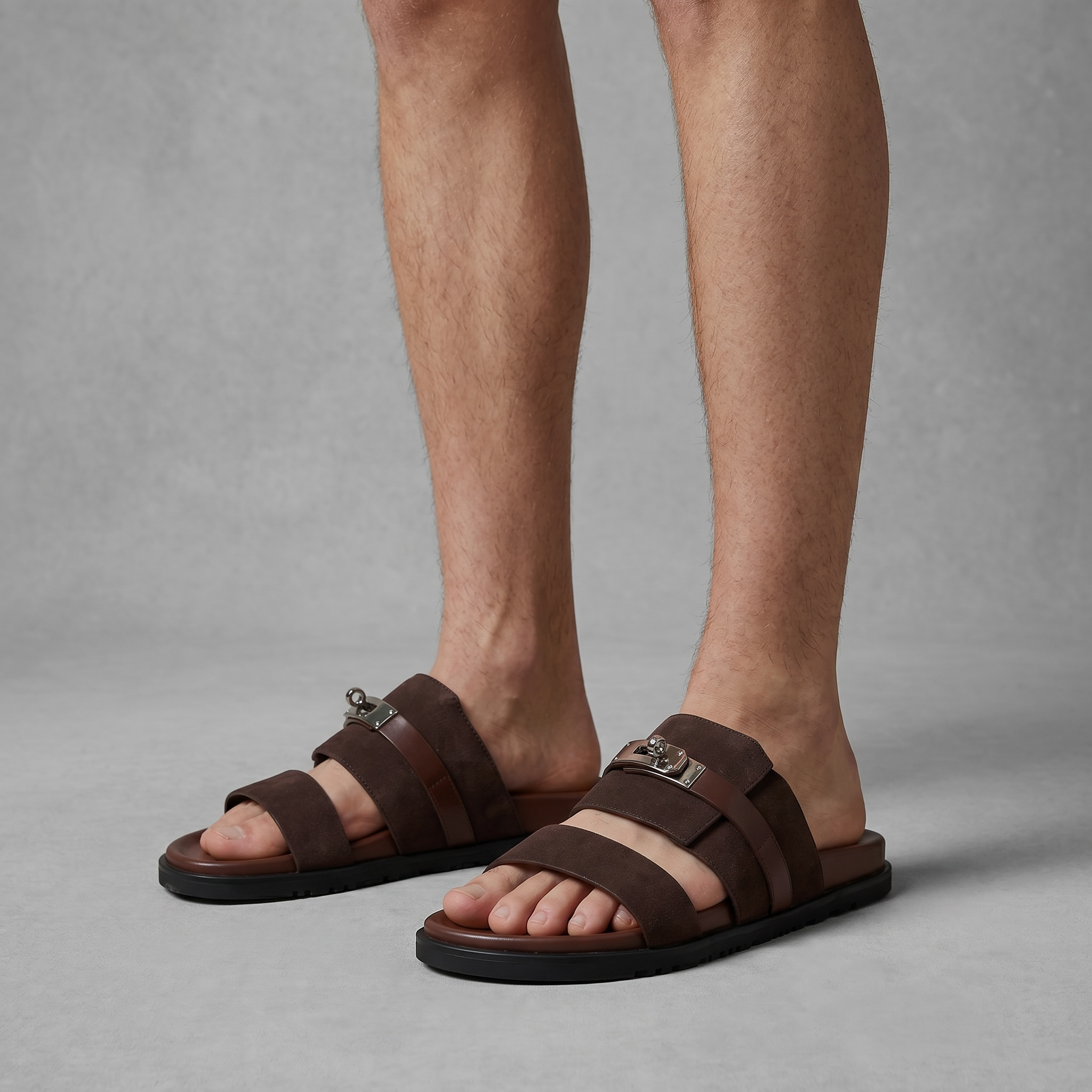 Hermès Brown Luxury Slide Sandals – Premium Designer Summer Slippers 🤎✨