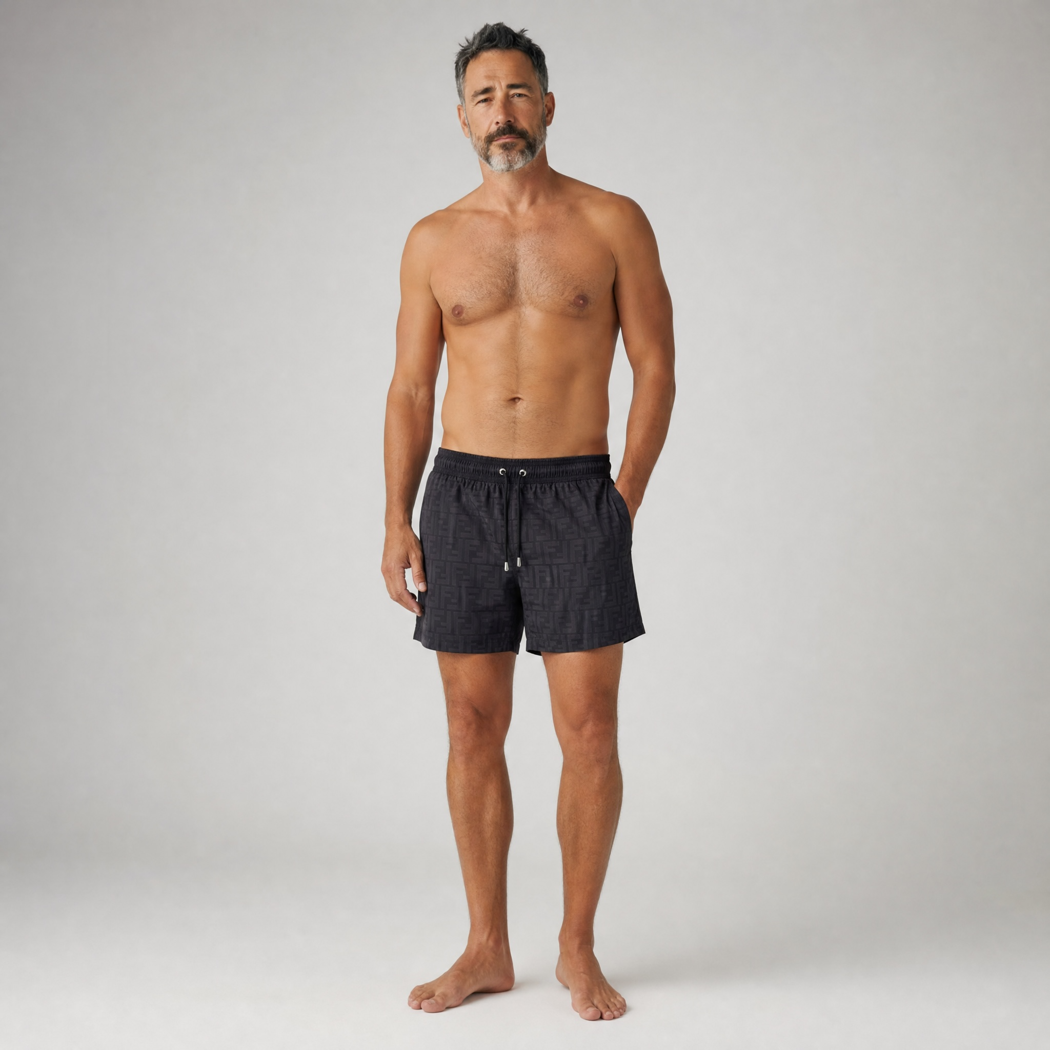 🖤 Fendi FF Monogram Swim Shorts ✨
