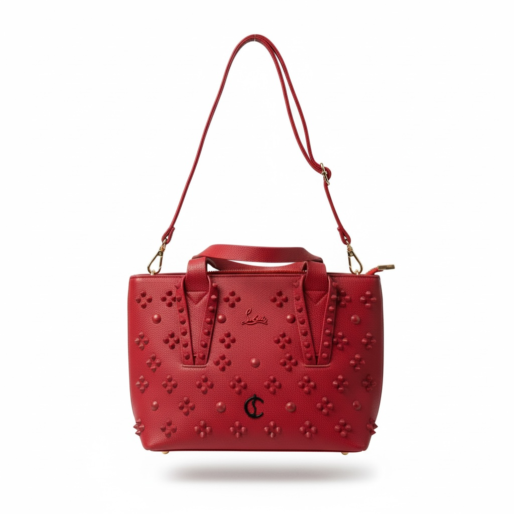 Christian Louboutin Red Studded Tote ❤️🔥 | Bold Everyday Luxury