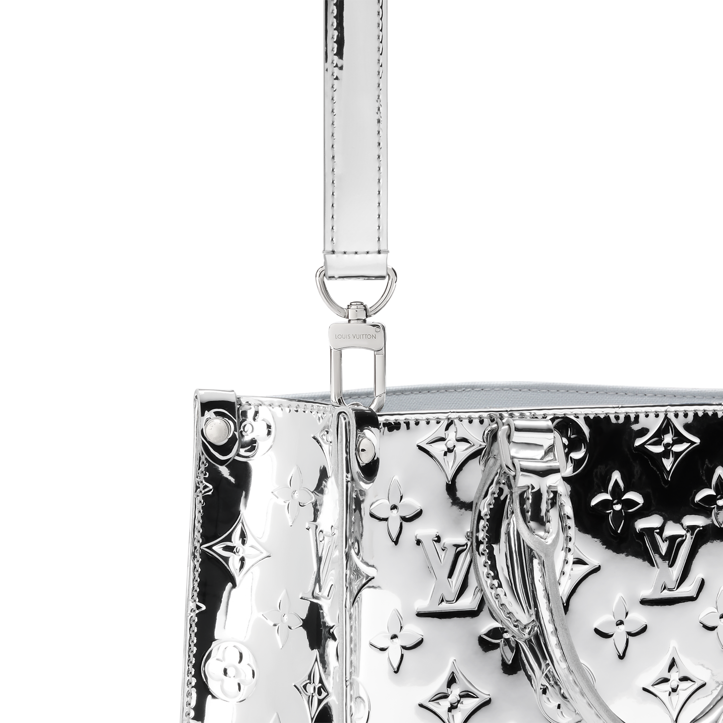 ✨ Louis Vuitton Mirror Monogram Silver Tote Bag – Luxury Statement Edition 🩶👜