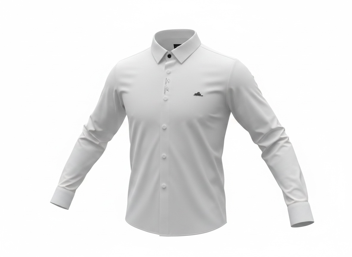 Loro Piana White Long Sleeve Shirt ๐คโจ Clean Luxury Fit