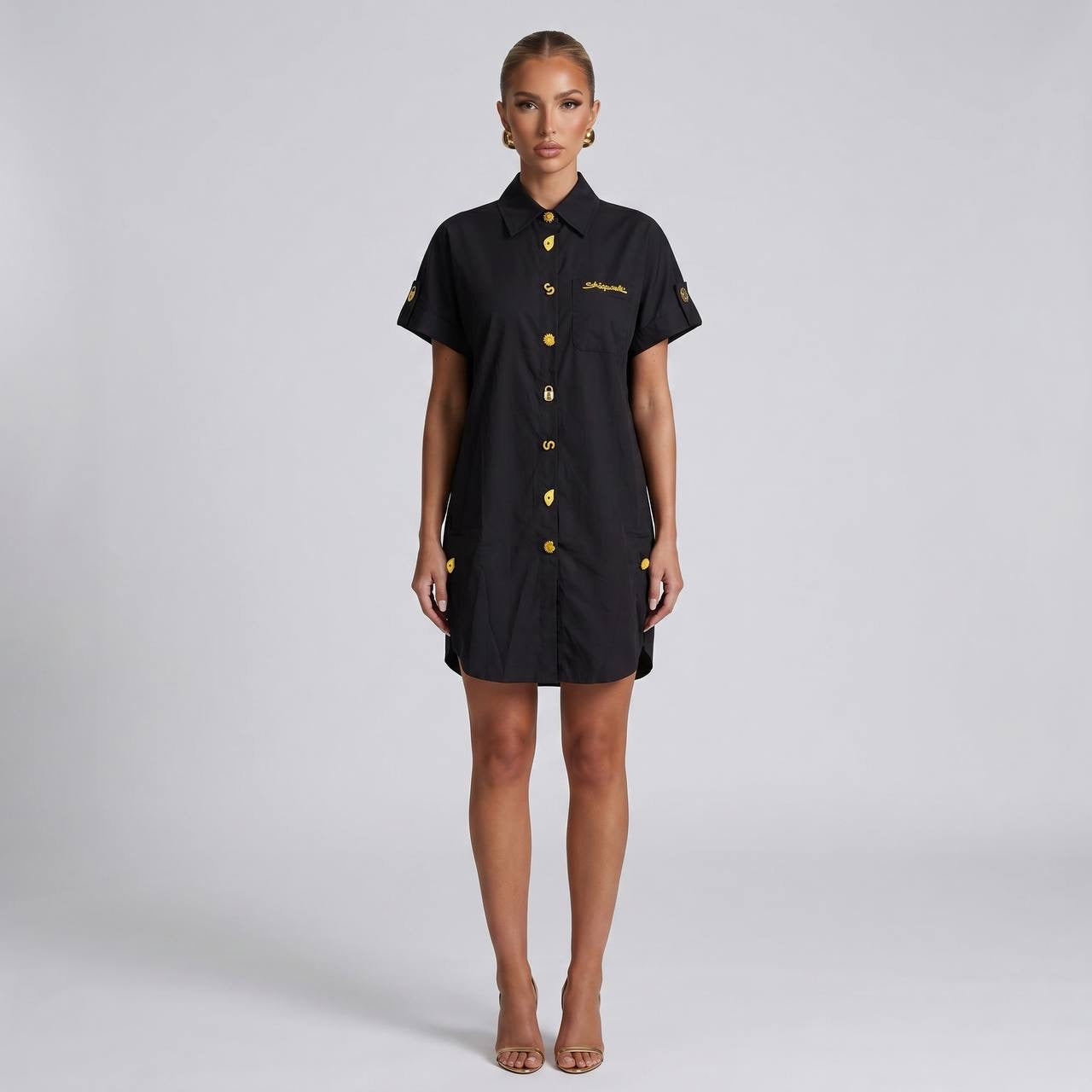 Schiaparelli Embellished Shirt Dress