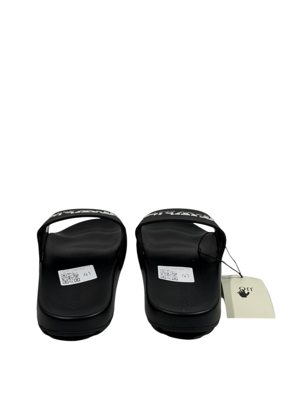 OFF-WHITE Slides – Black Logo Edition 🖤⚡