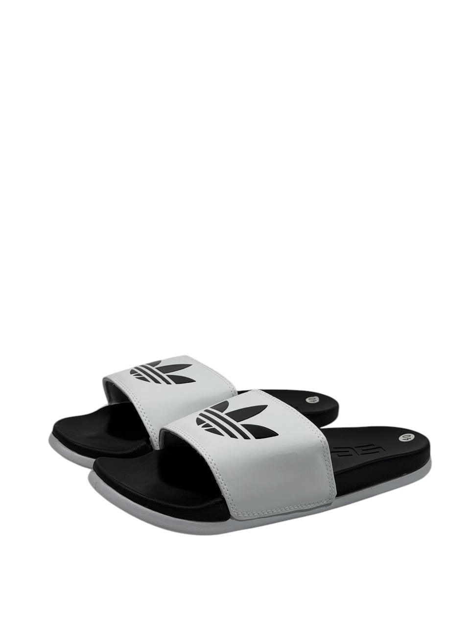 ADIDAS Originals Slides – Black & White Trefoil Edition ⚫⚪