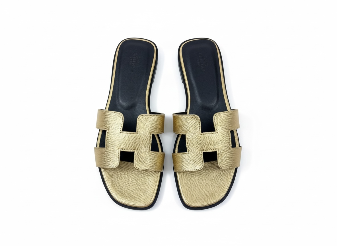 HERMÈS Inspired Metallic H Sandals ✨🤎 | Gold Luxe Edition