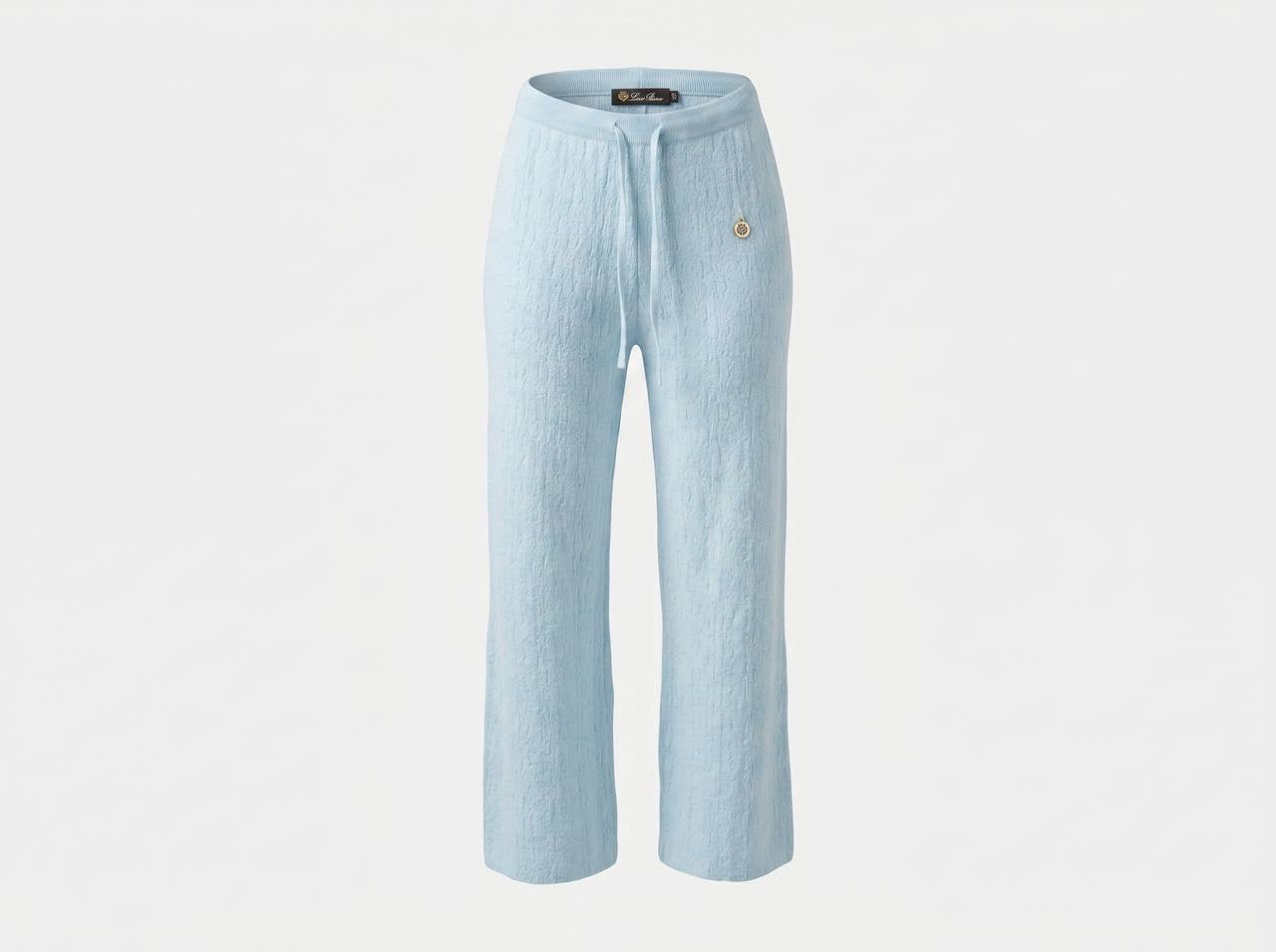 Loro Piana Textured Knit Co-Ord Set – Sky Blue 💙✨