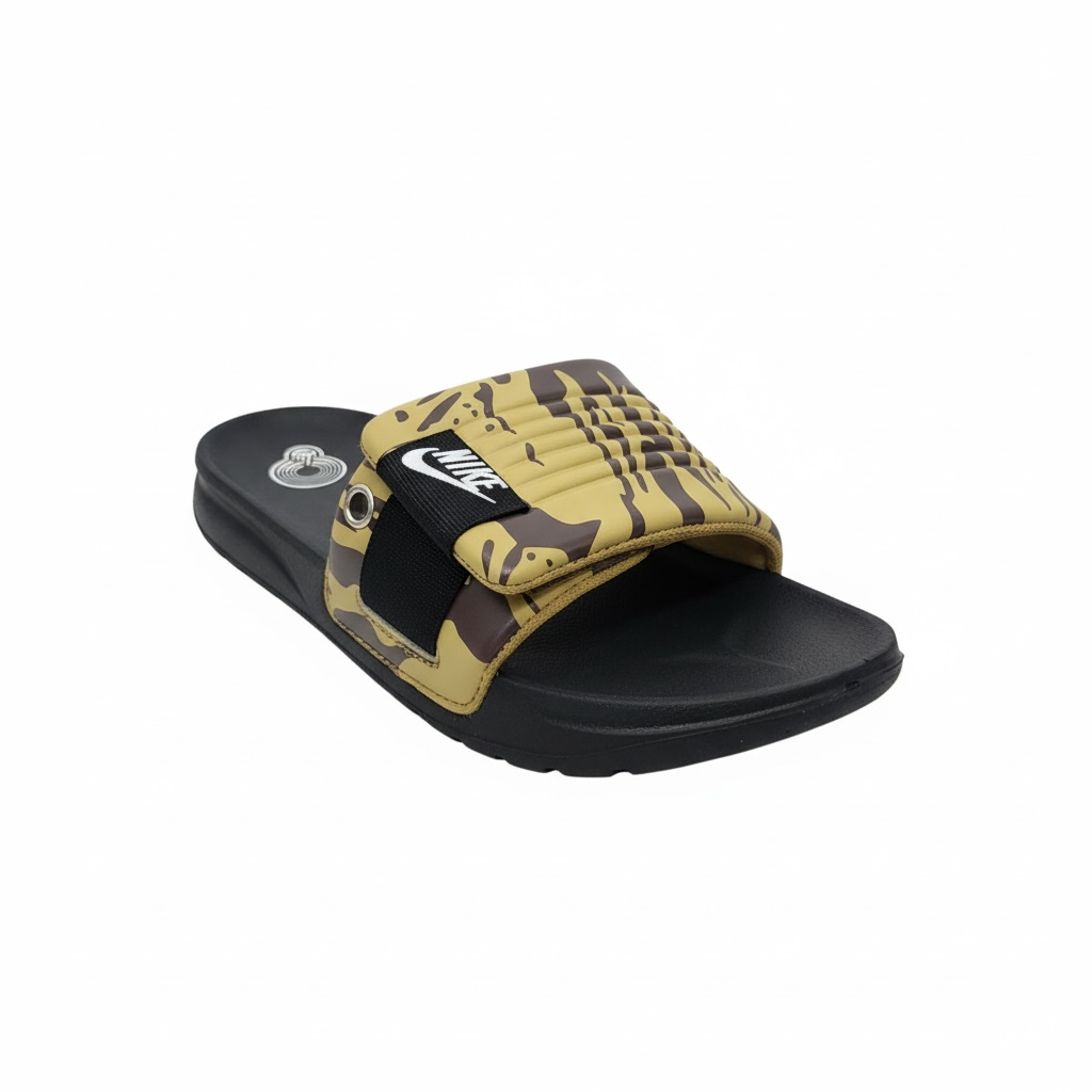 Nike Camo Slides – Olive & Black Edition 🟢🖤