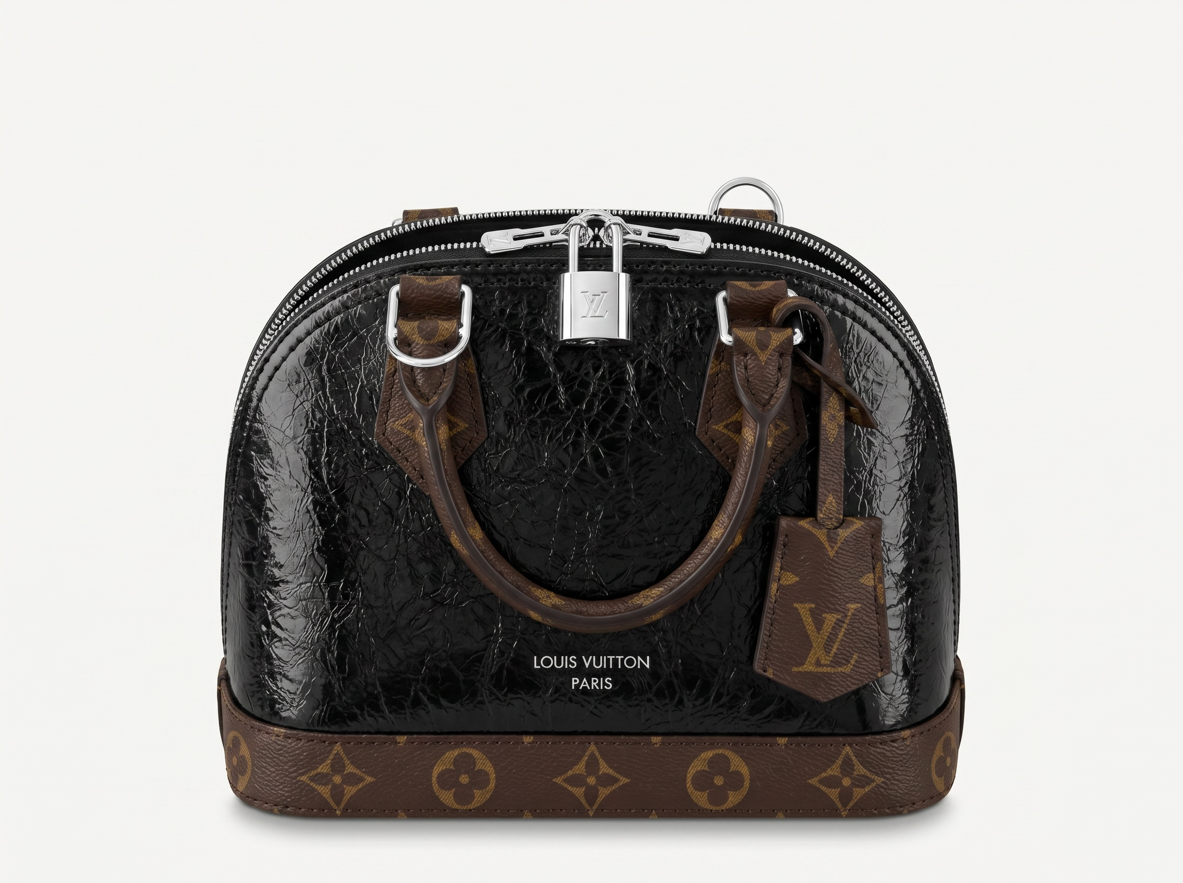 Louis Vuitton Alma BB Black Patent Handbag 🖤✨