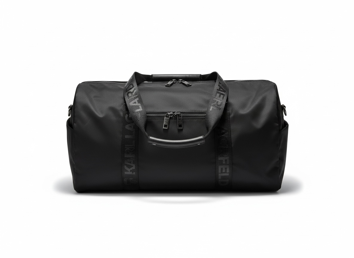 KARL LAGERFELD Black Travel Duffel Bag ๐คโ๏ธ | Premium Statement Carry