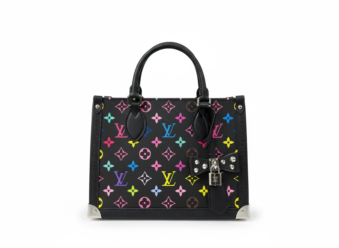LOUIS VUITTON Onthego PM – Black Multicolor Edition 🖤🌈