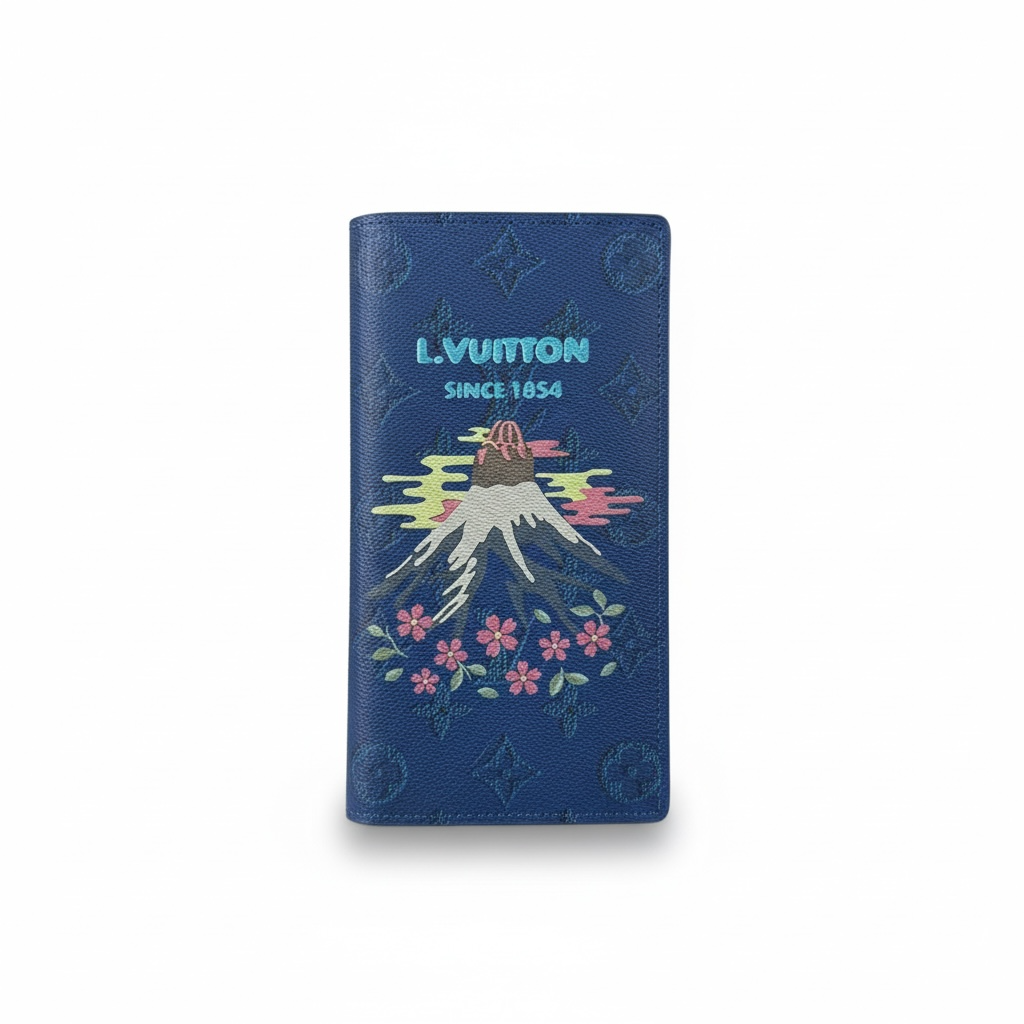 Louis Vuitton Monogram Mount Fuji Long Wallet – Blue 🏔️💙✨