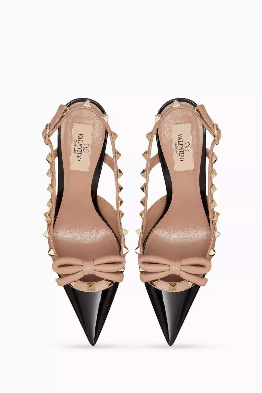 🖤 Valentino Rockstud Bow Slingback Pumps