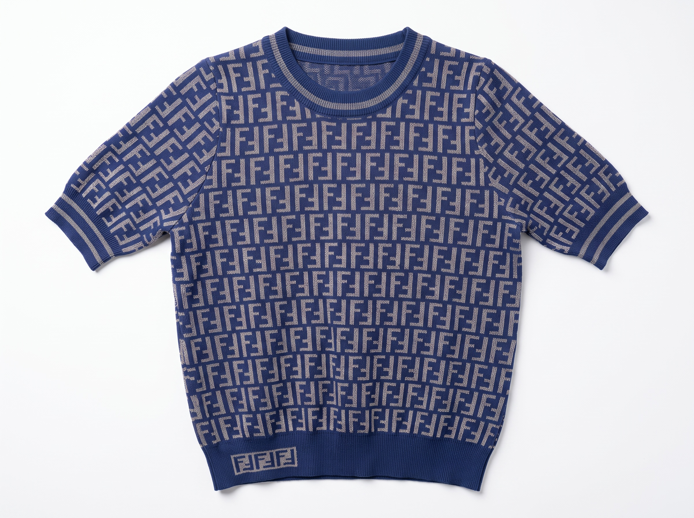 💙 Fendi FF Monogram Knit Top | One Size