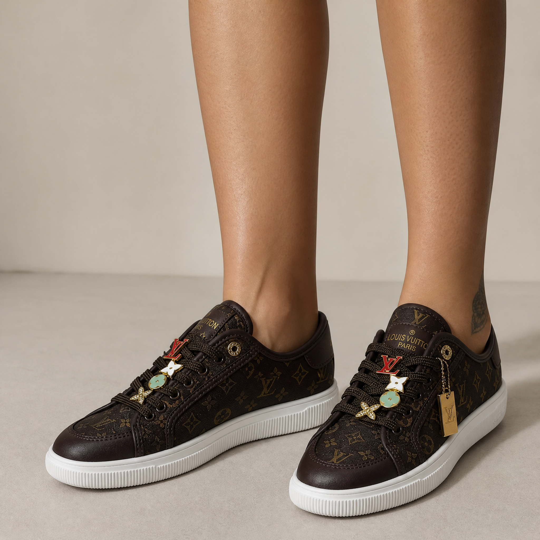 Louis Vuitton Monogram Charm Sneakers 🤎✨