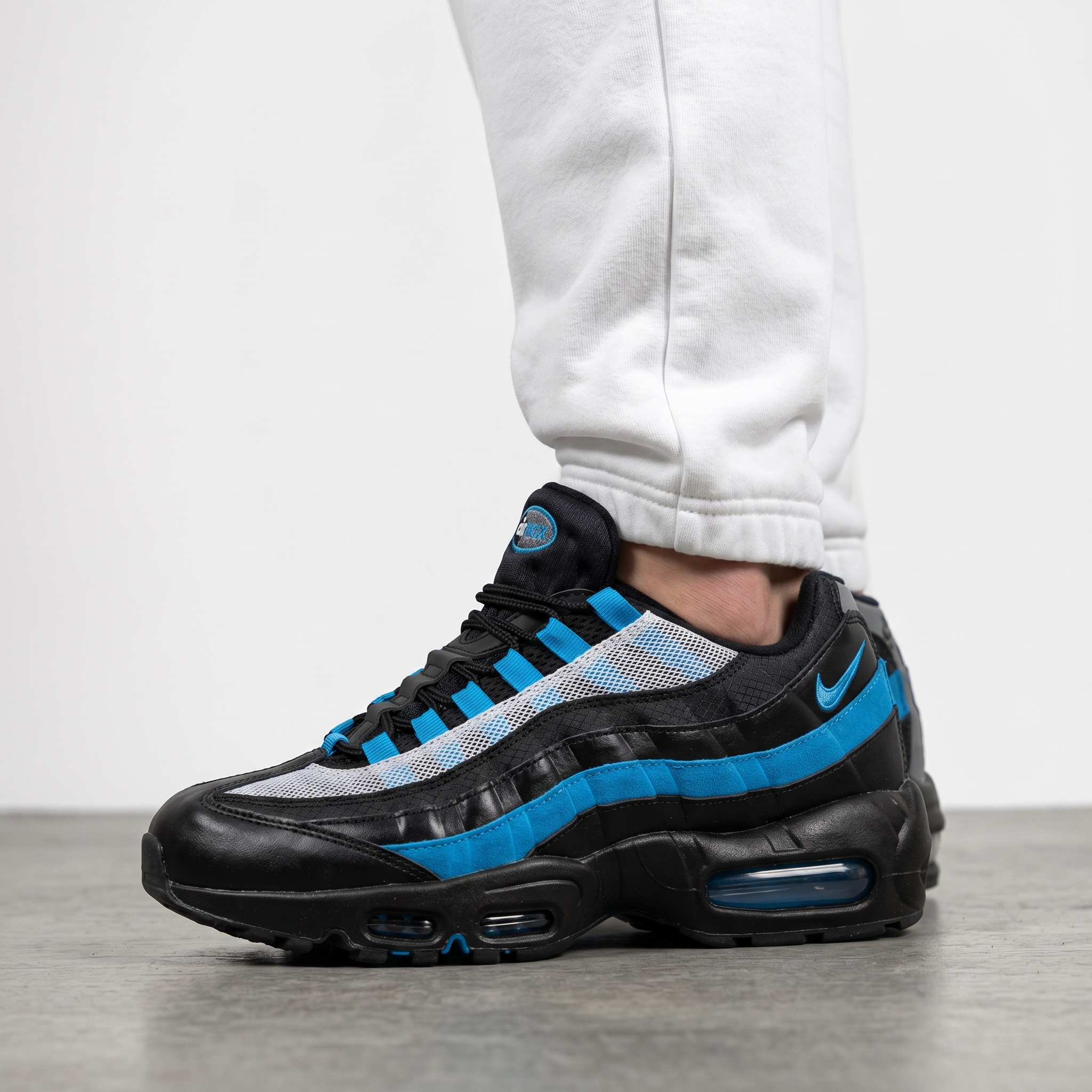 NIKE Air Max 95 Black Blue ⚡👟 | Bold Streetwear Icon with Maximum Comfort