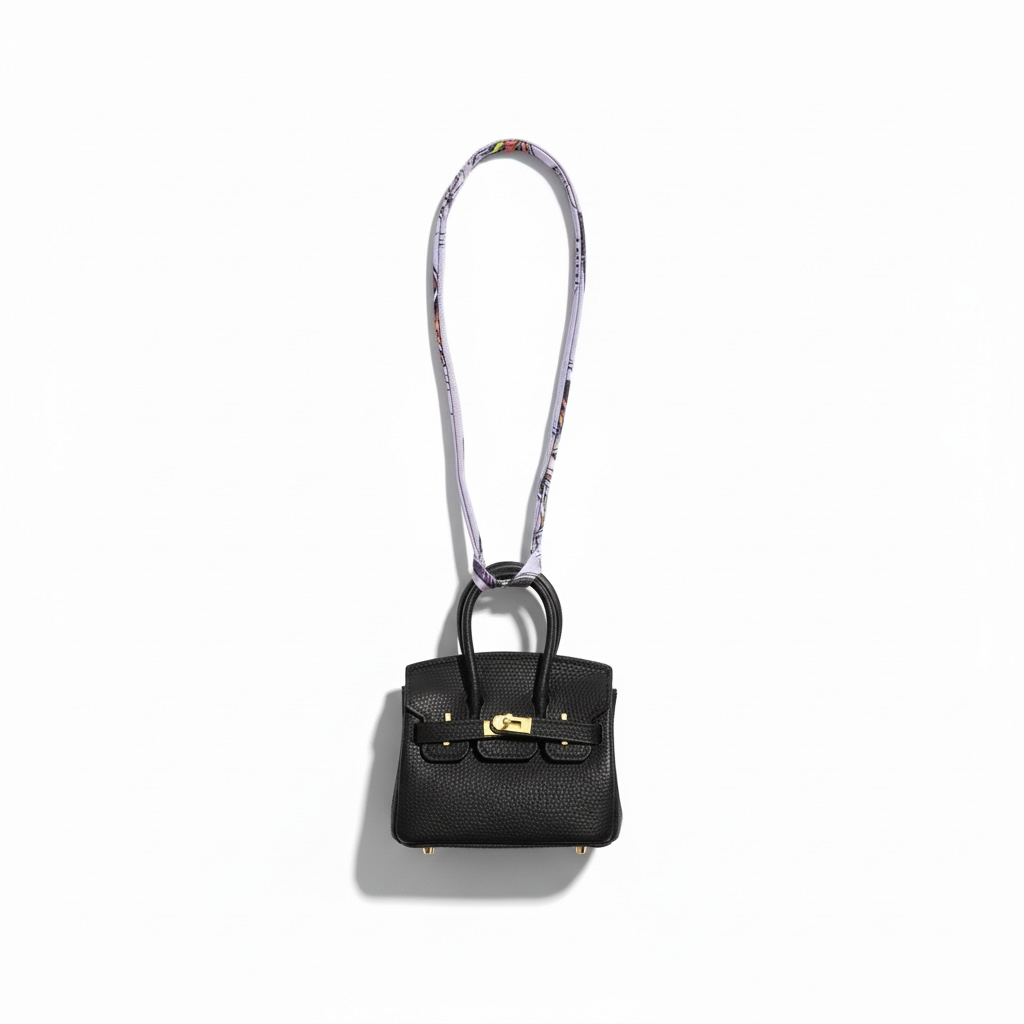 Hermès Mini Birkin BagCharm 🖤✨ | Luxury Key Holder