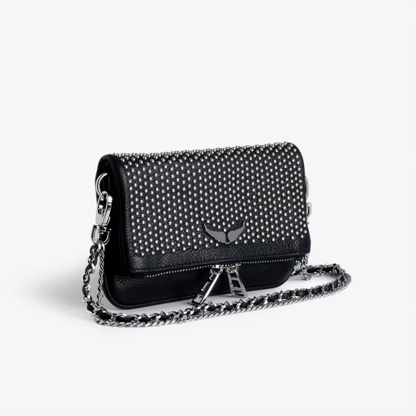 ZADIG & VOLTAIRE Studded Clutch Bag 🖤✨ | Rock-Chic Statement