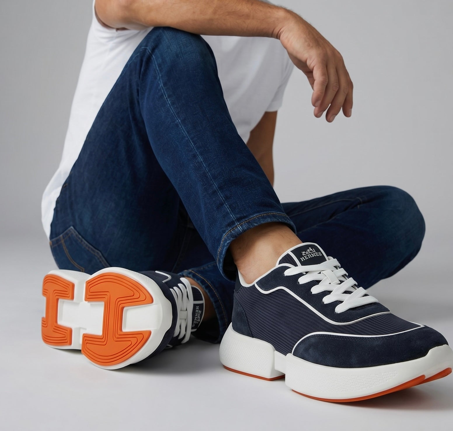 Hermès Urban Motion Sneaker Navy Midnight Edition 👟💙✨