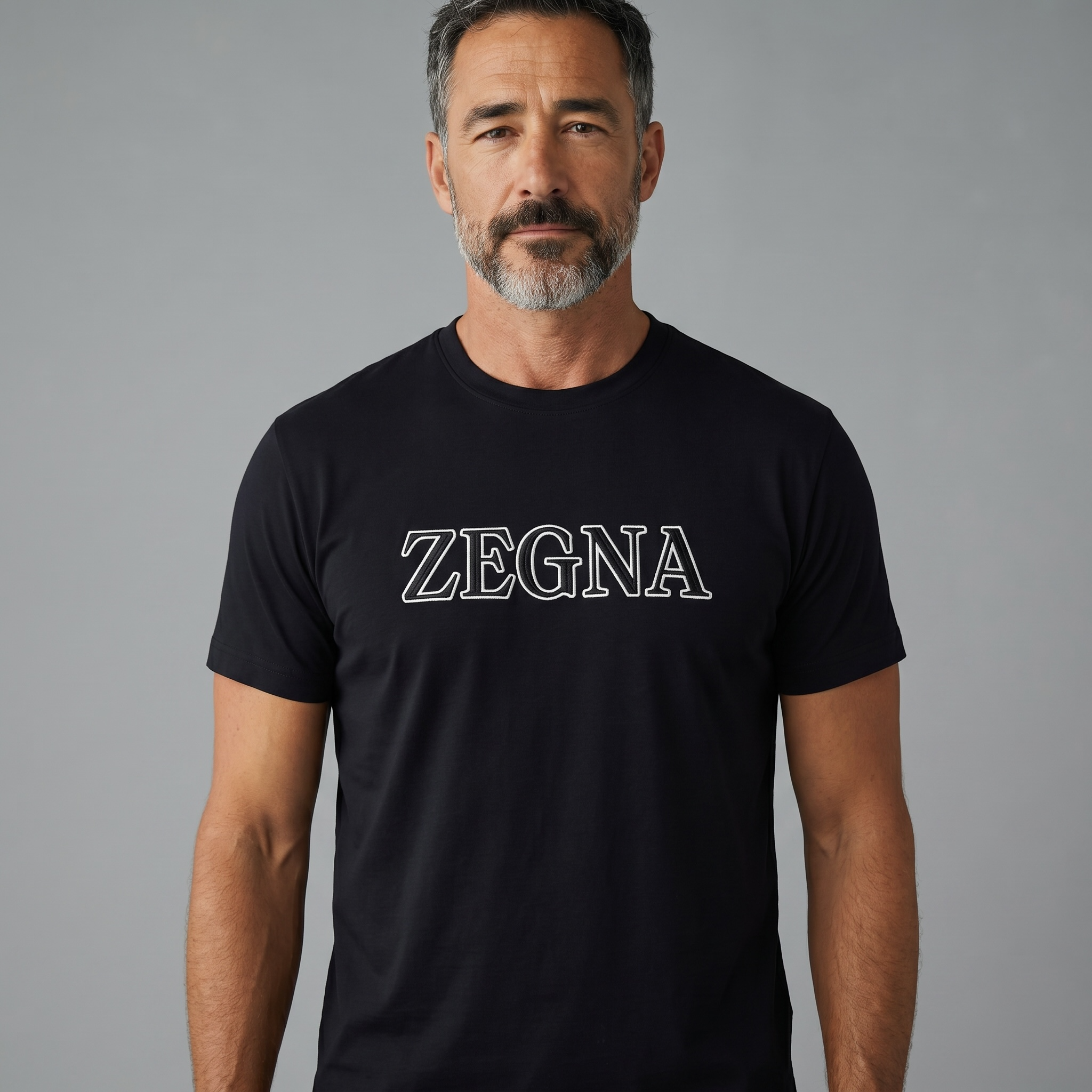 ZEGNA Signature Black Logo T-Shirt 🖤✨ Premium Minimal Style