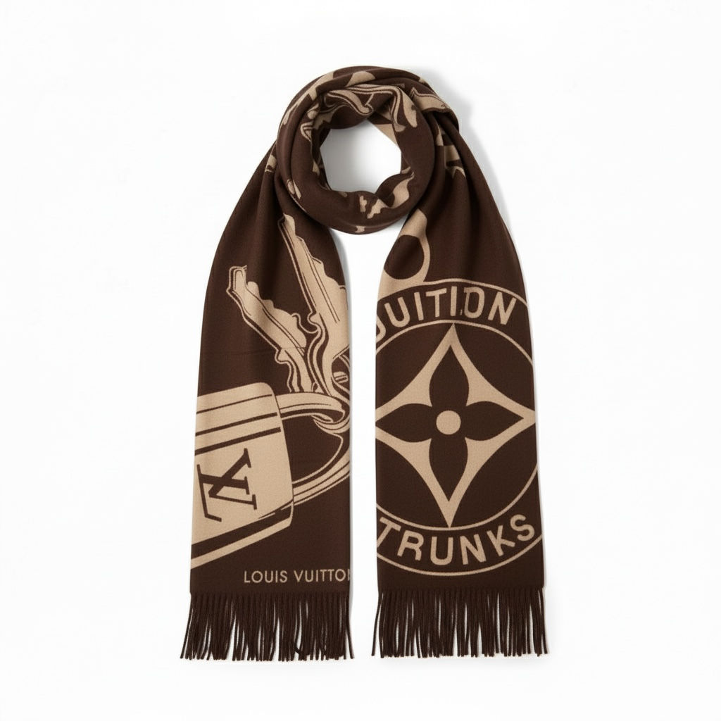 đ¤ Louis Vuitton Trunks Monogram Winter Scarf