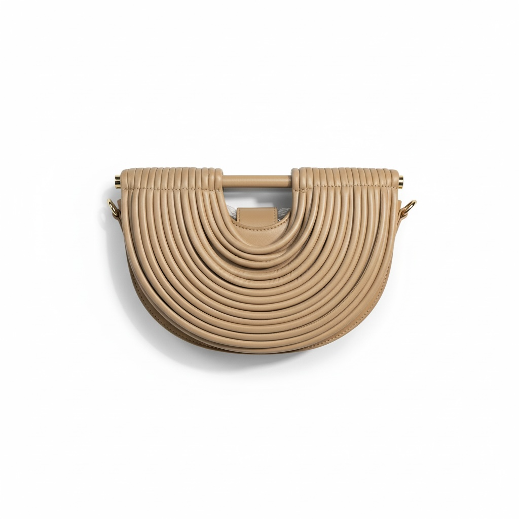 🤎 BOTTEGA VENETA-INSPIRED Semi-Moon Sculpted Bag — Nude Edition 🤎