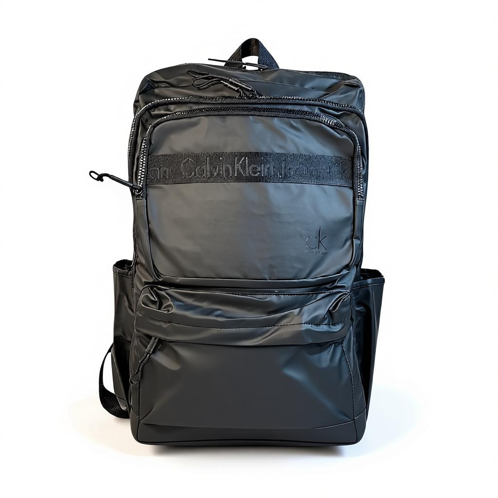 Calvin Klein Jeans Black Backpack 🖤 | Sleek Nylon Everyday Bag with Modern Minimalist Design