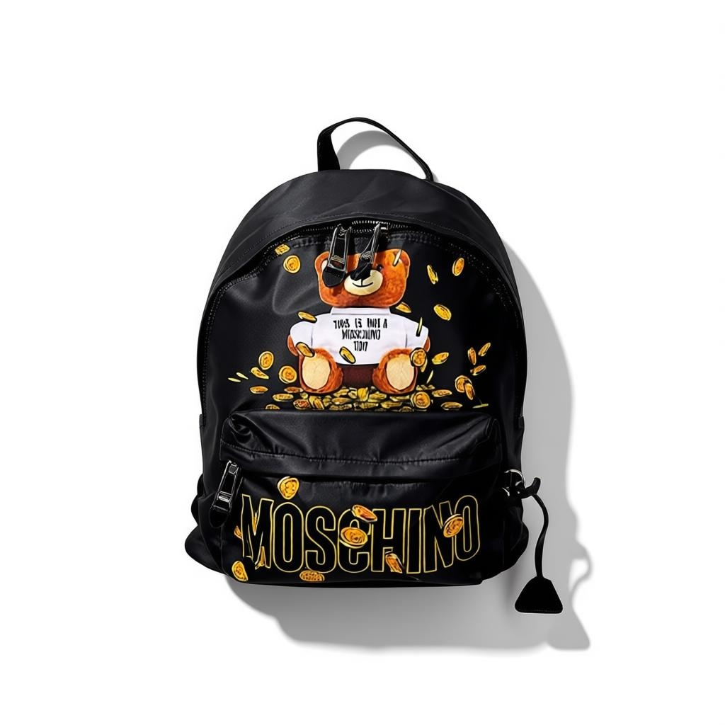 Moschino Teddy Toy Black Backpack 🧸💰