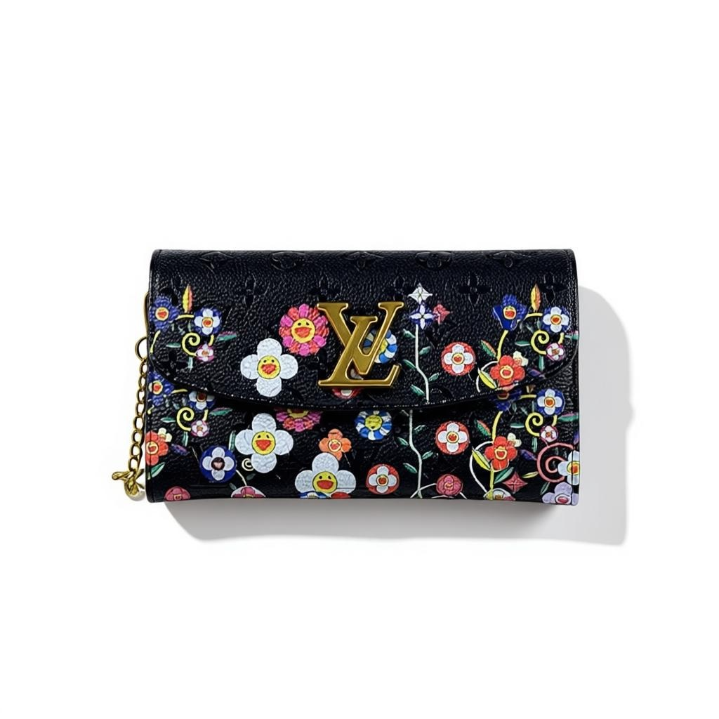 Louis Vuitton Flower Bloom Monogram Wallet on Chain 🌼🌸✨