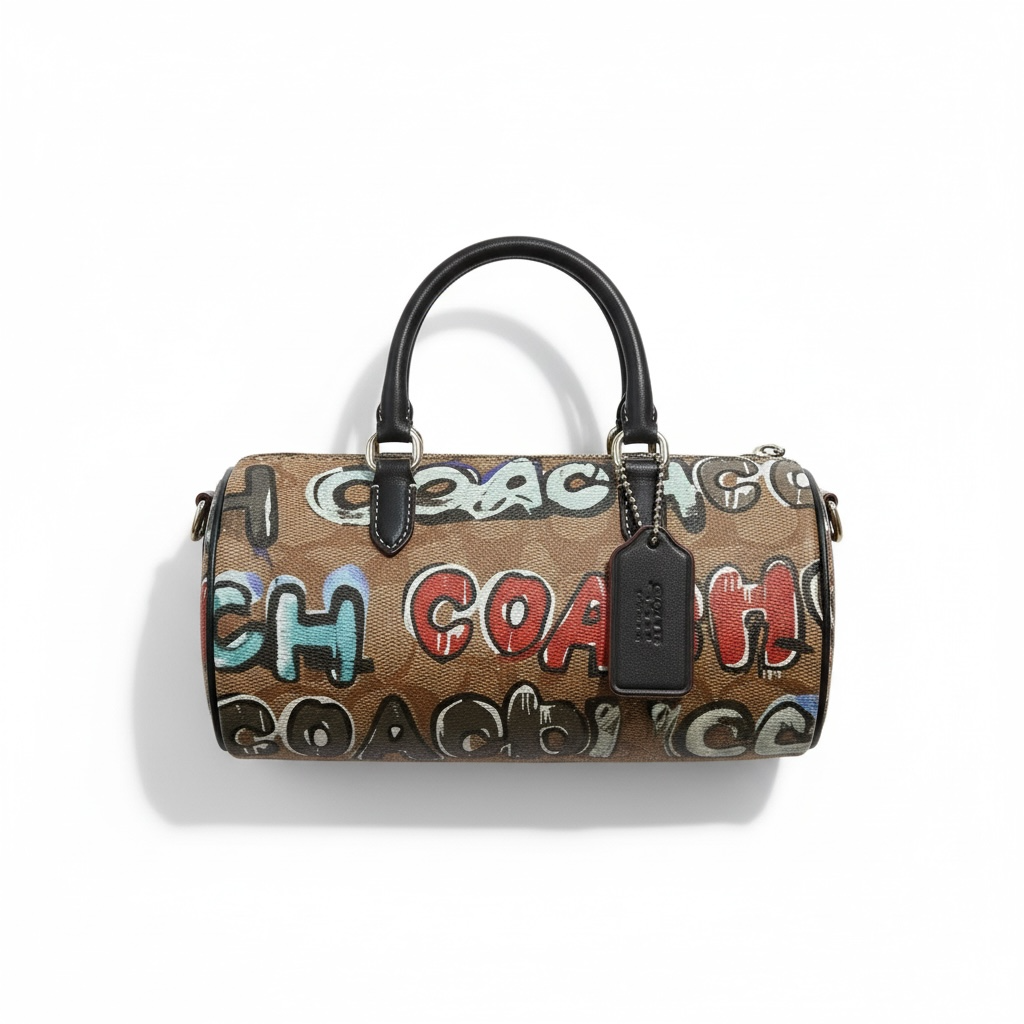 X-small Coach Signature Barrel Bag – Graffiti Edition 🎨👜