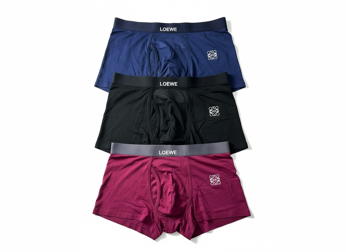 Loewe Luxury Boxer Briefs – Premium 3-Pack Set 🩲🔥