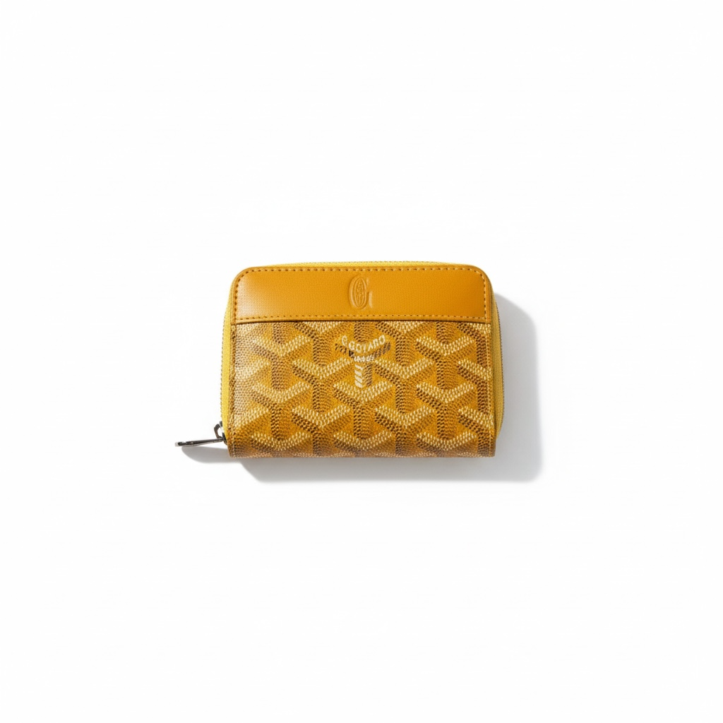 💛 Goyard Yellow Zip Wallet – Sunshine Style Meets Iconic Luxury 💛