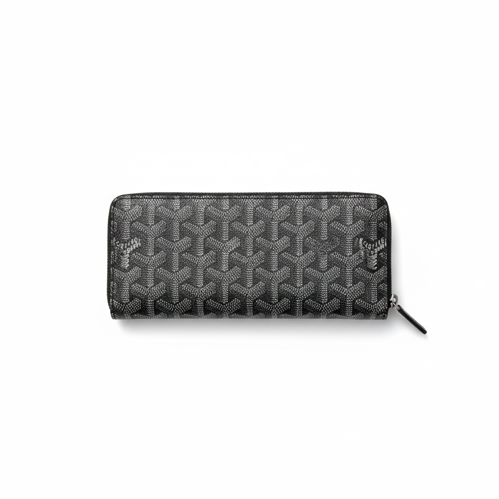 🩶Goyard Grey Saint Sulpice Long Wallet – Parisian Classic Elegance 💼